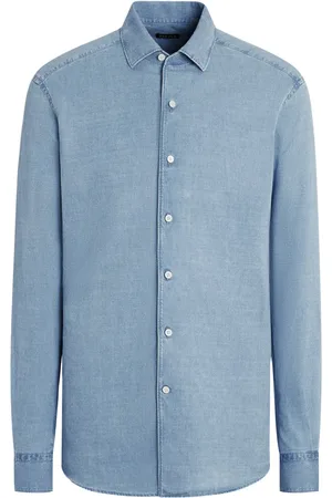 Ermenegildo Zegna Bleached denim shirt