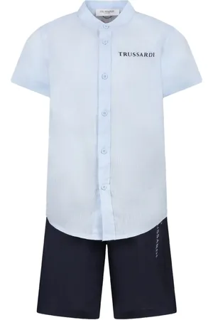 Trussardi Cotton shirt and shorts set
