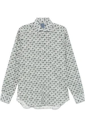 BARBA Floral-print shirt