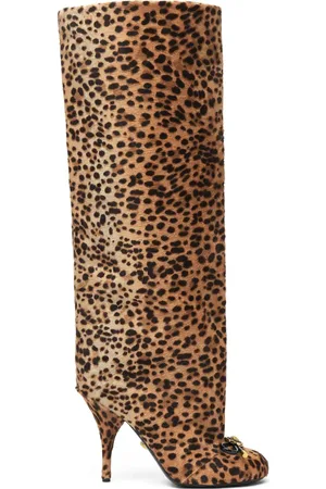 VERSACE 105mm Opera Bow knee-high boots