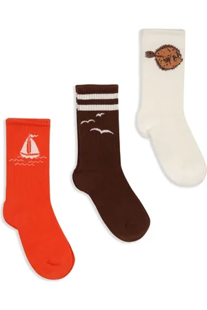 Mini Rodini Boat-print socks (pack of two)
