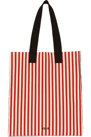 Msgm Striped tote bag