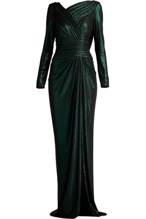 Tadashi Shoji Draped-design gown