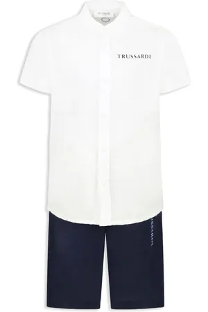 Trussardi Cotton shirt and shorts set