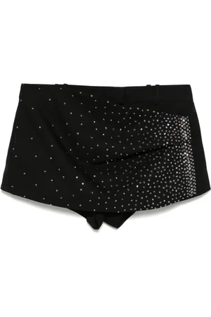 The Attico Rhinestone-embellished shorts