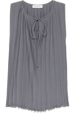 Lanvin Plissé-effect blouse