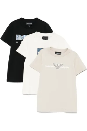 Emporio Armani Logo-print jersey T-shirt (pack of three)