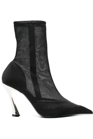 MUGLER 95mm mesh ankle boots
