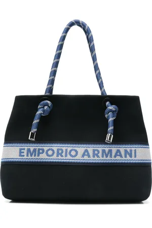 Emporio Armani Logo-embroidered tote bag