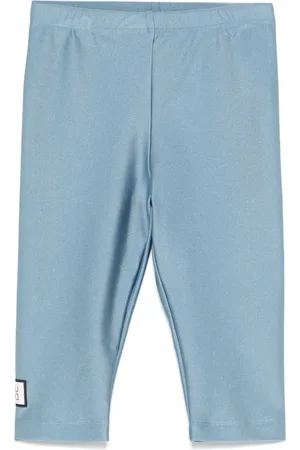 DOUUOD KIDS Logo-patch leggings