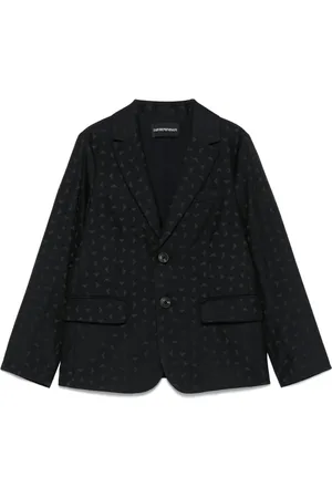 Emporio Armani Logo-jacquard blazer