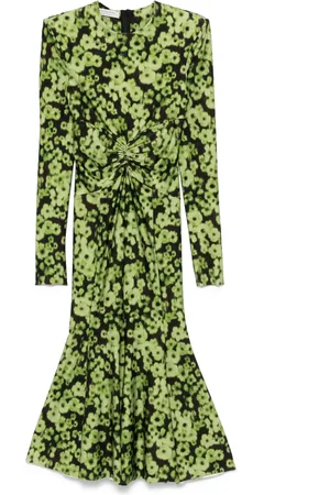 Serafini Floral-print midi dress