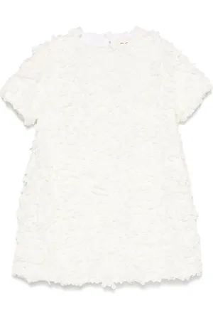 DOUUOD KIDS Floral-appliqué dress