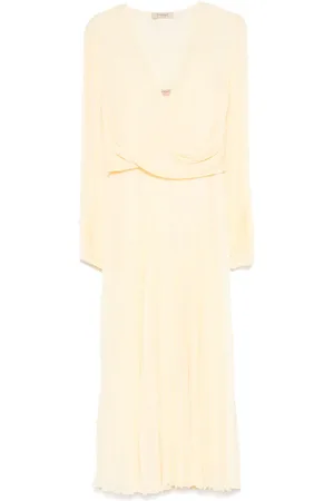 Twin-Set Plissé maxi dress