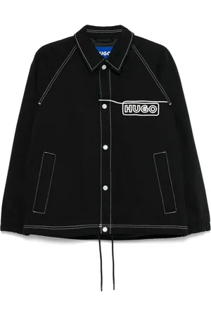 HUGO BOSS Chain-stitch logo cotton jacket