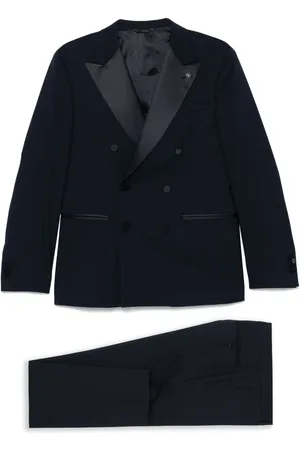 Manuel Ritz Satin-trim suit