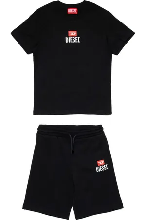 Diesel Logo t-shirt and bermuda shorts set