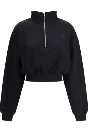 ÉTERNE Cropped high-neck sweatshirt