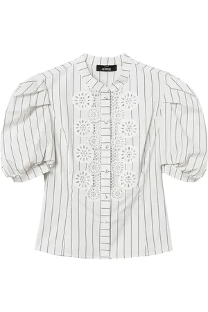 Twin-Set Embroidered poplin shirt