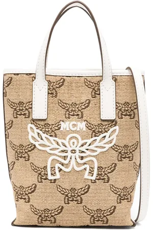 MCM Logo-embroidered tote bag