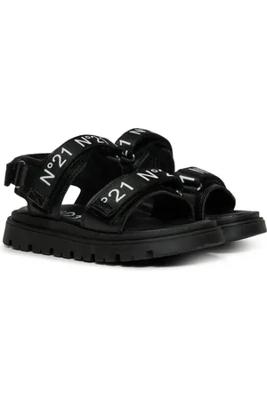 Nº21 Logo-print platform sandals