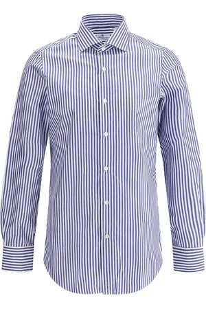 Finamore Striped cotton shirt