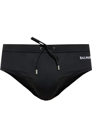 Balmain Logo-embroidered swim briefs