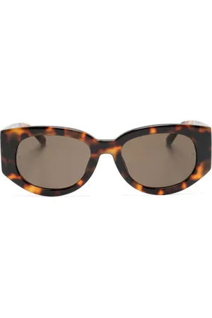 Linda Farrow Debbie oval-frame sunglasses