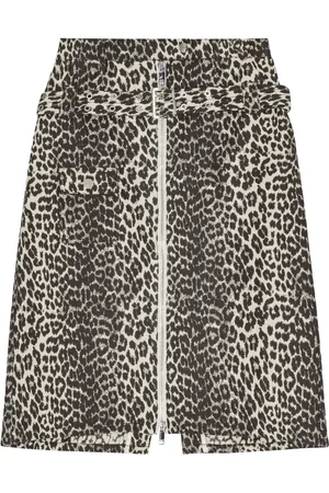 Ganni Leopard-print skirt