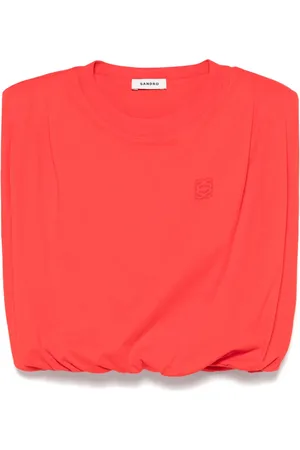 Sandro Embroidered-logo top