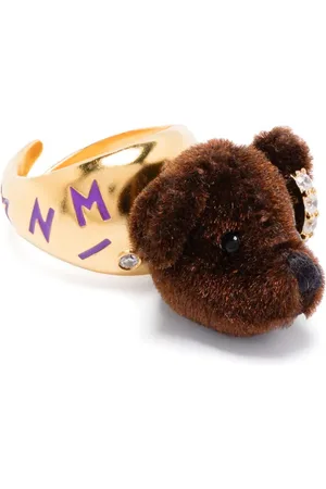 YVMIN Flocked-bear ring