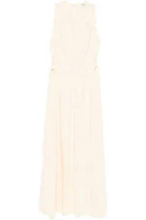 Sandro Slub-texture maxi dress