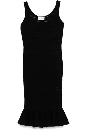 Des Phemmes Openwork knitted midi dress
