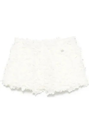 DOUUOD KIDS Floral-appliqué shorts