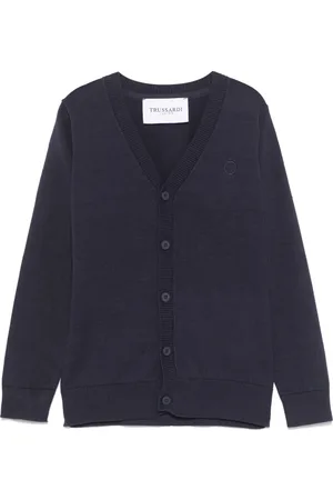 Trussardi Logo-embroidered cardigan
