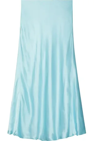 Tory Burch Satin-finish midi skirt