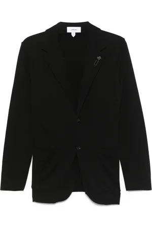 LARDINI Brooch-detail blazer