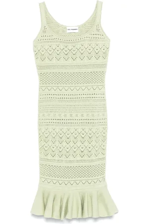 Des Phemmes Openwork knitted midi dress