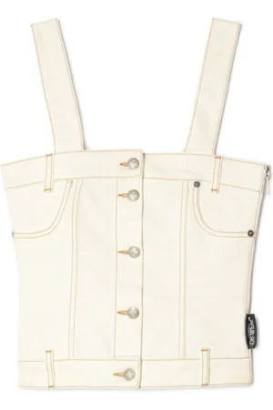 OFF-WHITE Denim corset top