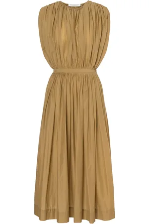 Serafini Gathered midi dress