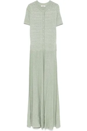 Sandro Open-knit maxi dress