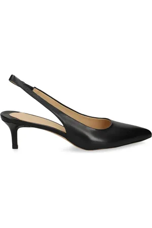 Ralph Lauren 50mm leather slingback pumps