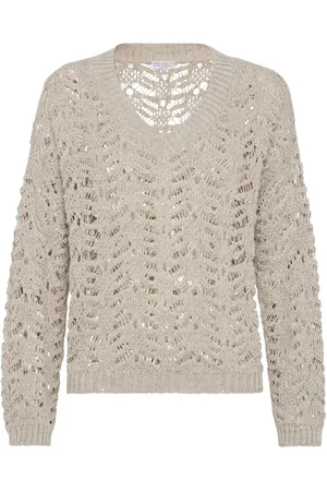 Brunello Cucinelli Foliage Lace sweater