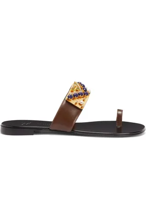 Giuseppe Zanotti Rhinestone-embellished flat sandals