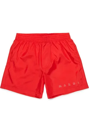 Marni Logo-print swim shorts