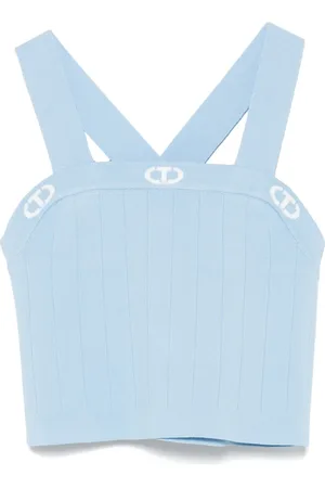 Twin-Set Logo-jacquard top