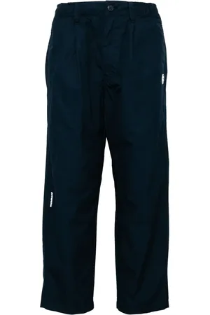 A Bathing Ape Logo-patch trousers