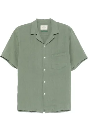 Portuguese Flannel Linen camp collar shirt