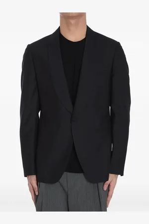 LARDINI Single-breasted silk blazer