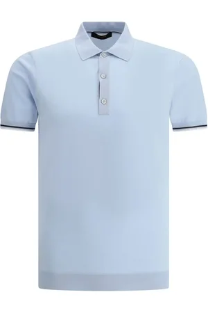 MOORER Piqué polo shirt